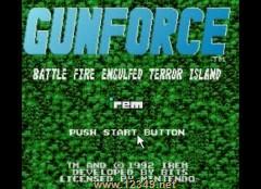 gunforce - battle fire engulfed terror island 
