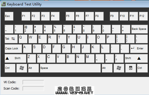 Keyboard Test Utility 1.0.1 ��ɫ�棨������̲��Թ��ߣ�